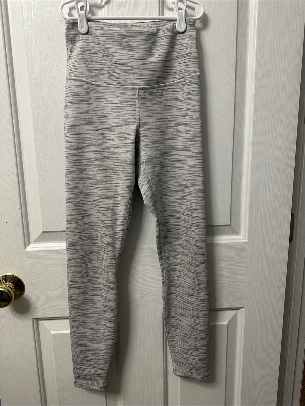 High-Waist Junior’s Active Leggings in Heather Gray